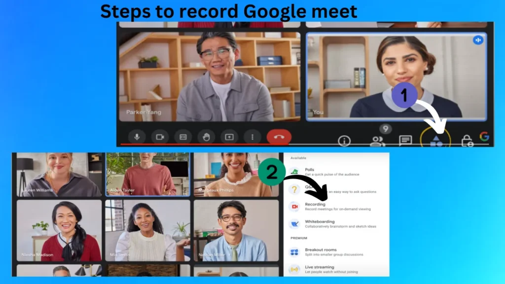 Google meet steps
